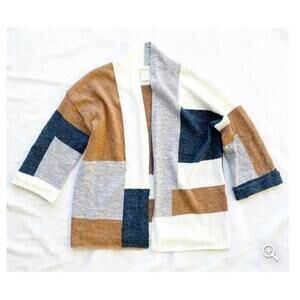 Main Strip Color Block Knit Cardigan Sz Large- Like New!